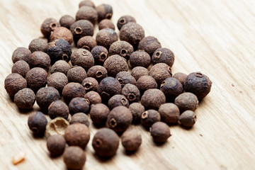 grains of black pepper
