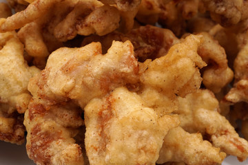 Chinese food. Dry chicken