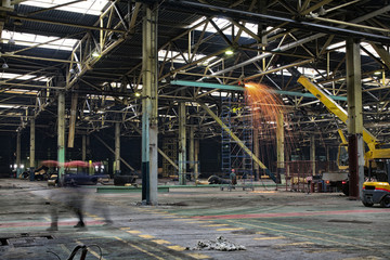 repair of an abandoned factory