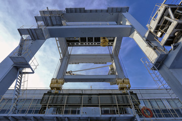 Naklejka premium gantry crane