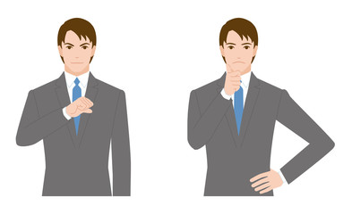 ビジネスマンの仕草　コミュニケーション