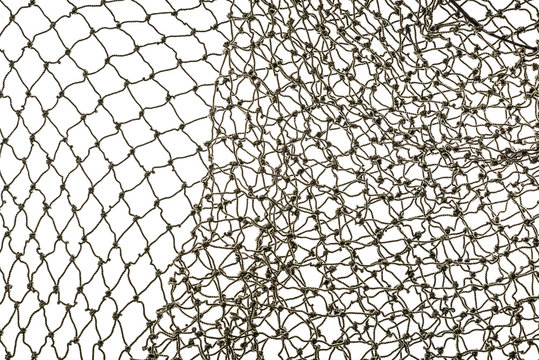 fishing net on a white background