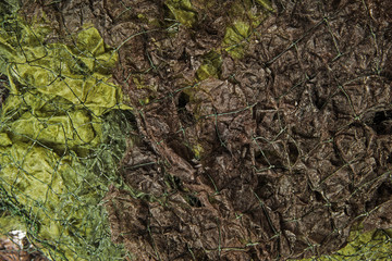 camouflage net in the detail