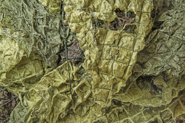 camouflage net in the detail