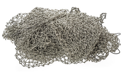 fishing net on a white background