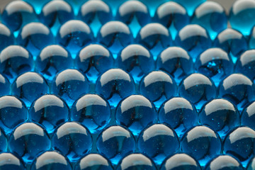 background blue glass balls