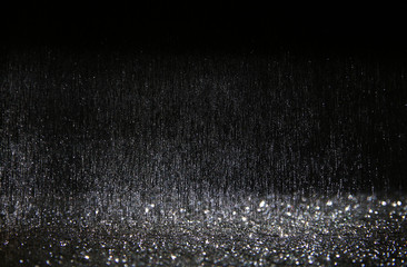 glitter vintage lights background. de-focused