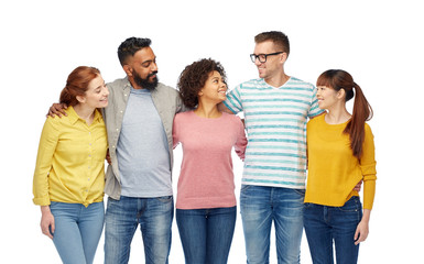 Obraz premium international group of happy smiling people