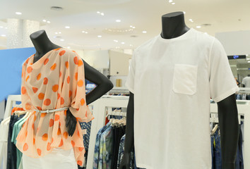 showcase model in department store