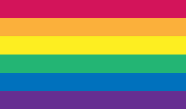 Vector gay flag. Gay pride flag. Flag of gay love. Gay pride. Ga