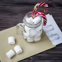 Christmas candy and marshmallows