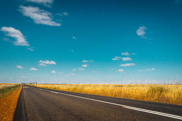 Asphalt road on Westen Australia .