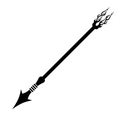 Vector silhouette arrow