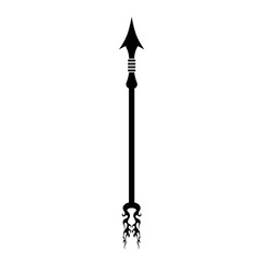 Vector silhouette arrow