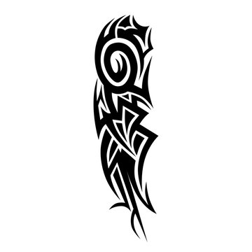 tattoo tribal sleeve design element.