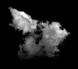 white clouds on black background