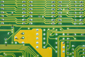 Green circuit board electronic for background/texture.