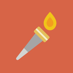 flamebeau icon. flat design