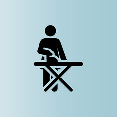 Fototapeta premium iron board icon. flat design