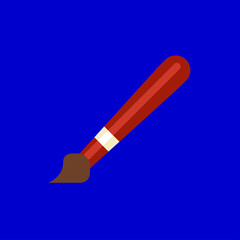 paint brush icon. flat design