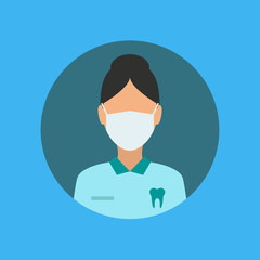 doctor icon. flat design