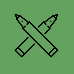 pen icon. flat design