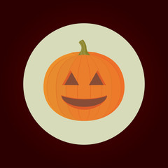 pumpkin icon. flat design