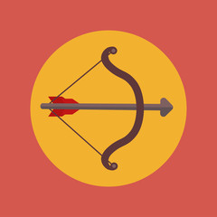 saggitarius icon. flat design