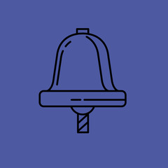 sail bell icon. flat design