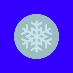 snowflake icon. flat design