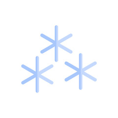 snowflakes icon. flat design