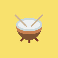 timpani icon. flat design