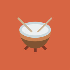 timpani icon. flat design