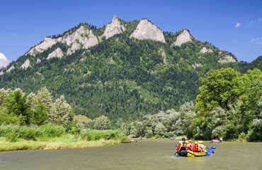 Canoe trips on river Dunajec, Slovakia