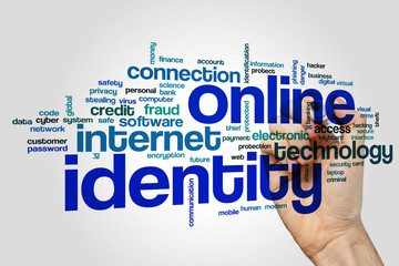 Online identity word cloud