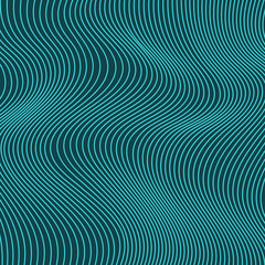 Emerald abstract waves vector background