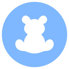 Teddy bear button