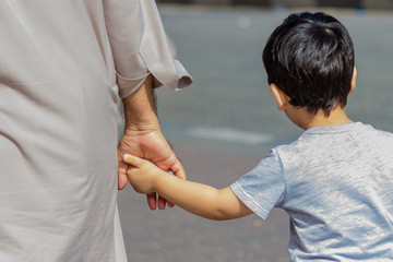 One of best relation Father & son -caring, holding & bonding