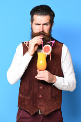 Fototapeta premium serious handsome bearded man