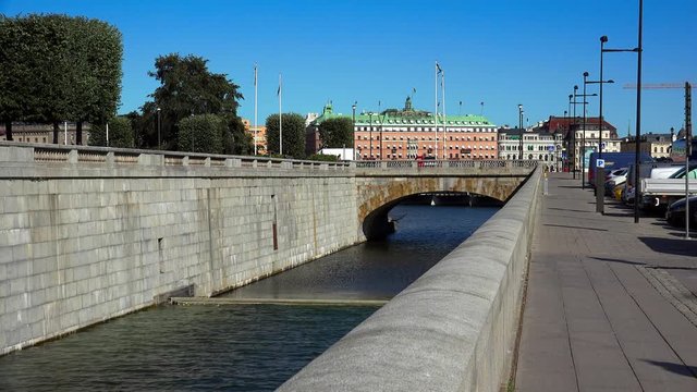 Stockholm. Old town. Architecture, old houses, streets and neighborhoods. 4K.
