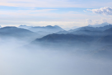 Fototapeta na wymiar Italian Fog