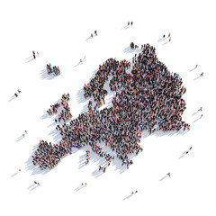 people group shape map Europe