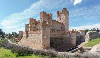 Fototapeta na wymiar Castillo de la Mota in Medina del Campo, Castille, Spain