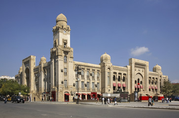 Old railway station in Baku. Azerbaijan