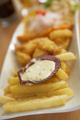 Typical and Traditional Peruvian Dish Seafood Ceviche.