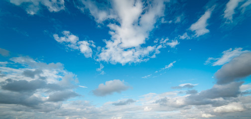 background of blue sky and white clouds