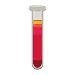 Test tube icon microbiology equipment vector illustration