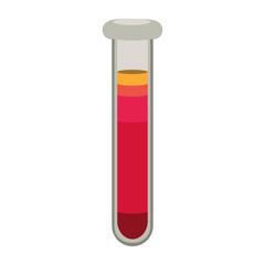 Test tube icon microbiology equipment vector illustration