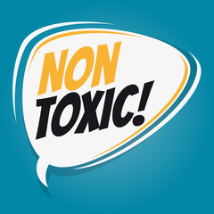 non toxic retro speech balloon