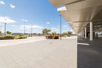Empty floor in front of Perth Airport , Western Australia.